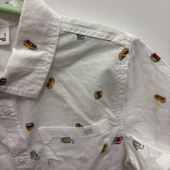 NWT Epic Threads Hotdog/Hamburger Button Up Shirt - Picture 3 of 5